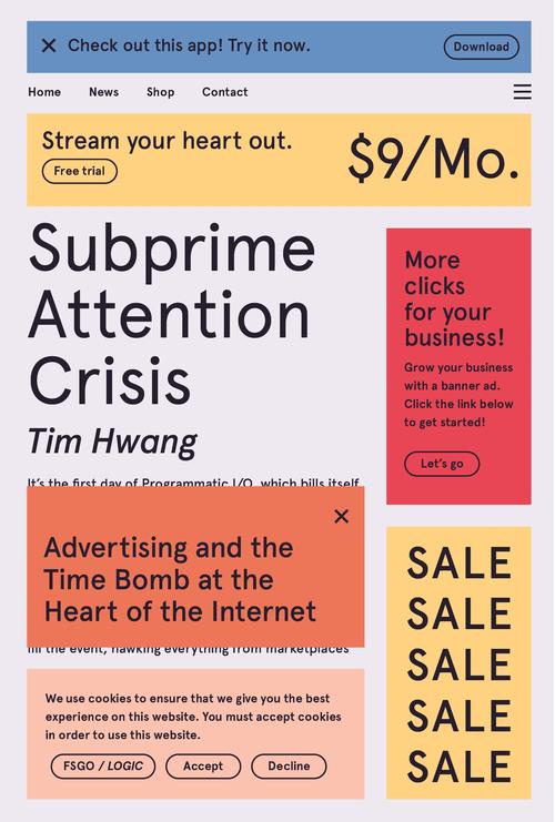 Cover of Subprime Attention Crisis by Tim Hwang